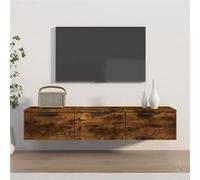 Armoire murale Chêne fumé 102x30x20 cm Bois d ingénierie Ch G