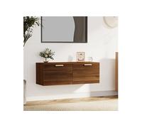 vidaXL Armoire murale Chêne marron 100x36,5x35 cm Bois d'ingénierie817611 Marron G