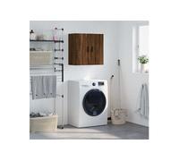 Vidaxl Armoire Murale Chêne Marron 60x31x60 Cm Bois D'ingénierie Marron