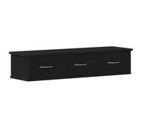 vidaXL Armoire murale chêne noir 88x26x18,5 cm bois d'ingénierie