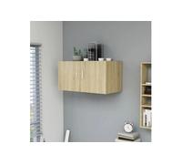 Armoire murale Chêne sonoma 80x39x40 cm Bois d ingénierie