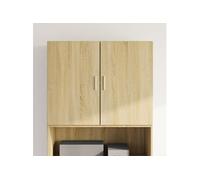 vidaXL Armoire murale Chêne Sonoma 80x42,5x64 cm Bois d'ingénierie Multicolore