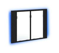 Armoire murale de bain - BEST-HOME - Amoire de salle de bain avec miroir - Chêne noir - 60x12x45cm 3_3388573