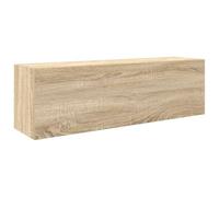 vidaXL Armoire murale de bain chêne sonoma 100x25x30cm bois ingénierie Marron