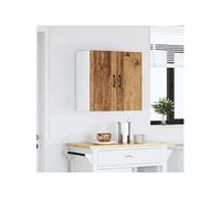 Armoire murale de cuisine Kalmar vieux bois bois d'ingénierie 853585