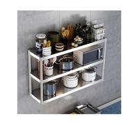 Armoire murale de cuisine robuste en acier inoxydable, étagères murales flottantes pour restaurant et bar, solution de rangement durable (130 x 30 x 75 cm)