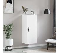 Armoire Murale de Rangement Élégante en Bois d'Ingénierie avec 3 Portes et Poignée Métal, Commode Suspendue Intemporelle pour Salon, Bureau, Espaces de Vie,