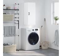 Armoire Murale de Rangement en Bois d'Ingénierie avec Porte et Poignée - Étagère Suspendue pour Salon et Bureau - Design Élégant et Intemporelle, Surface Lisse