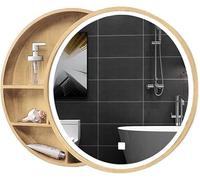 Armoire murale de salle de bain à LED avec miroir en bois pour chambre à coucher et salle de bain Design élégant et fonctionnel pour éclairer votre espace
