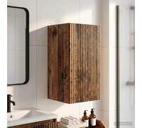 vidaXL Armoire Murale de Salle de Bain ARNHEM Gris béton, Armoire de Salle de Bain Moderne, Rangement Mural résistant à l'humidité, Organisateur Compact, Gain de Place Efficace
