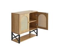 VEVOR Armoire Murale de Salle de Bain, avec 2 Portes et étagère réglable, Armoire à Pharmacie de Rangement au-Dessus des Toilettes, Organiseur Suspendu avec cloison Ouverte pour buanderie, Cuisine