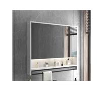 Armoire murale de salle de bain blanche avec miroir, armoire de rangement de médicaments de 70,1 cm, étagères élégantes pour articles de toilette et essentiels, gain de place pour décoration de salle