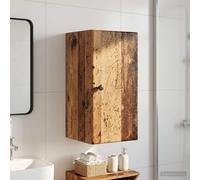 vidaXL Armoire Murale de Salle de Bain Breda Gris béton, Meuble de Salle de Bain Moderne, Rangement Mural résistant à l'humidité, Organisateur Compact, Gain de Place