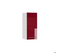 Armoire murale de salle de bain Fame-Line, 30x72cm, Rouge bordeaux Haute brillance, Blanc, Vicco