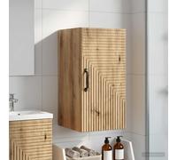 vidaXL Armoire Murale de Salle de Bain HAARLEM Noir 30 x 31 x 59 cm, Meuble de Salle de Bain Moderne, Rangement Mural résistant à l'humidité, Organisateur Compact, Gain de Place