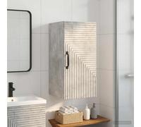 vidaXL Armoire Murale de Salle de Bain HAARLEM Noir 30 x 31 x 59 cm, Meuble de Salle de Bain Moderne, Rangement Mural résistant à l'humidité, Organisateur Compact, Gain de Place