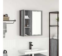 Armoire murale de salle de bain miroir chêne marron 50x21x60 cm vidaXL