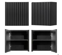Armoire murale de salle de bain Newport 30 x 30 x 19 cm noir