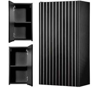 Armoire murale de salle de bain Newport 30 x 57 x 19 cm noir