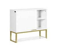 kleankin Armoire Murale de Salle de Bain - Meuble de Rangement de Toilettes avec niches Placard étagère réglable dim. 60L x 20l x 51H cm - Panneaux de Particules
