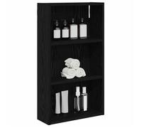 Armoire murale de salle de bain - vidaXL - caisson mural - bois d'ingénierie - chêne noir - 40 x 14 x 70 cm - 2 étagères{nrh75b}