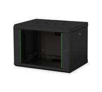 Digitus Armoire murale DN-19 07-U-SW 7U 19 pouces porte en plexiglass verrouillable 450 mm noir