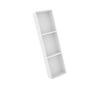 Armoire murale double en acier inoxydable pour salle de bain - Rangement pour shampooing, savon et articles de toilette - 900 x 280 x 125 mm - Solution d'alcôve blanche