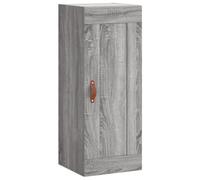 Armoire Murale élégante Design Contemporain 34,5 x 34 x 90 cm Grande capacité Rangement en Bois d'ingénierie Gris 02_0048942