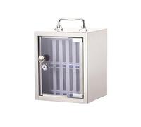 Armoire murale en acier inoxydable pour téléphone portable - 12 compartiments pour un rangement sécurisé - pour les objets de valeur dans les salles de classe et les bureaux - Parfait pour un usage