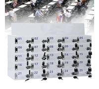 Armoire murale en acrylique pour téléphone avec serrure et clé - Solution de rangement sécurisée pour bureaux et salles de classe