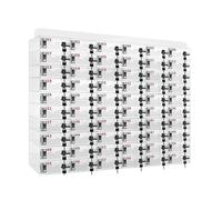 Armoire murale en acrylique pour téléphone portable avec serrure et clé - Rangement sécurisé pour salles de classe et bureaux - 6 petits compartiments pour appareils électroniques et appareils