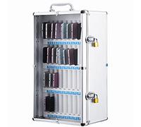 Armoire murale en alliage d'aluminium, 36 compartiments, transparente, boîte de rangement verrouillable pour l'école, le bureau, les réunions, solution de casier sécurisé