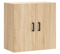Armoire Murale en Bois d'Ingénierie Dub Sonoma 60x31x60 cm | Surface lisse, résistance à l'humidité, fixation murale simple, rangement spacieux, plateau d'exposition déco