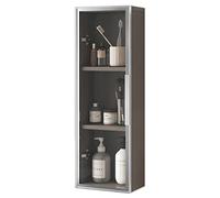 Armoire murale étroite à 3 niveaux avec portes pour petits espaces Armoire à pharmacie polyvalente pour salle de bain, placard de cuisine et casier de rangement cosmétique (couleur : E, taille : 25 x