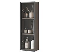 Armoire murale étroite à 3 niveaux avec portes pour petits espaces, salle de bain, rangement de médicaments, placard de cuisine, poinçonnage cosmétique (couleur : F taille : 25 x 14 x 75 cm)