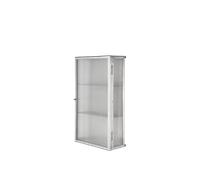 Armoire Murale Ferm Living Haze en Acier Inoxydable et Verre Cannelé