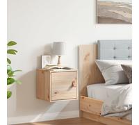 Armoire Murale Gris 31,5x30x30 cm Bois de Pin Massif Étagère Suspendue vidaXL