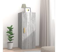Armoire Murale Gris Béton 34,5x34x90 cm Bois d'Ingénierie Suspendue vidaXL
