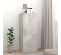 Armoire Murale Gris Béton 34,5x34x90 cm Bois d'Ingénierie Suspendue vidaXL