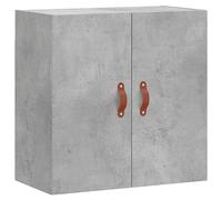 Armoire murale gris béton - 60 x 31 x 60 cm - En bois - Armoire à vaisselle multifonction - Armoire de bureau pour bureau, cuisine, débarras, salon