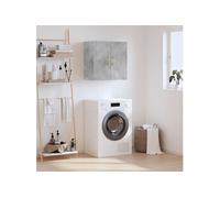 vidaXL Armoire Murale, Placard Suspendu avec Rangement, Meuble Flottant de Salon Salle de Séjour Intérieur, Moderne, Gris Béton Bois d'Ingénierie