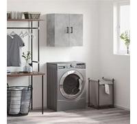 vidaXL Armoire murale – Placard suspendu moderne avec rangement, gris béton bois d'ingénierie