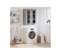 Armoire murale gris béton 69,5x34x90 cm828472