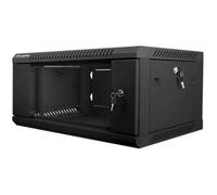 Lanberg Armoire murale WF01-6604-10B 19" 4U Noir IP20 600x600x165 mm jusqu'à 60 kg