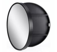 Armoire murale lumineuse ronde avec miroir - Solution de rangement élégante pour petites salles de bains - Design moderne avec éclairage LED - Économie d'espace indispensable