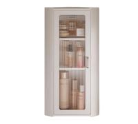 Armoire murale magnétique pour salle de bain et au-dessus des toilettes - Rangement d'angle élégant pour petits espaces - Design fonctionnel et moderne
