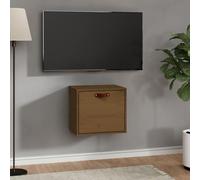 Armoire Murale Marron Miel 40x30x35 cm Bois de Pin Massif Suspendue vidaXL