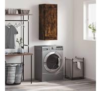 Vidaxl Armoire Murale Chêne Fumé 34,5x34x90 Cm Bois D'ingénierie Multicolore