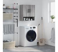 vidaXL Armoire murale – Placard suspendu moderne avec rangement, Sonoma gris bois d'ingénierie