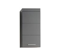 Armoire murale, meuble haut de salle de bain gris anthracite mat, gris anthracite brillant Longueur 37 x hauteur 77 x prof 23 cm